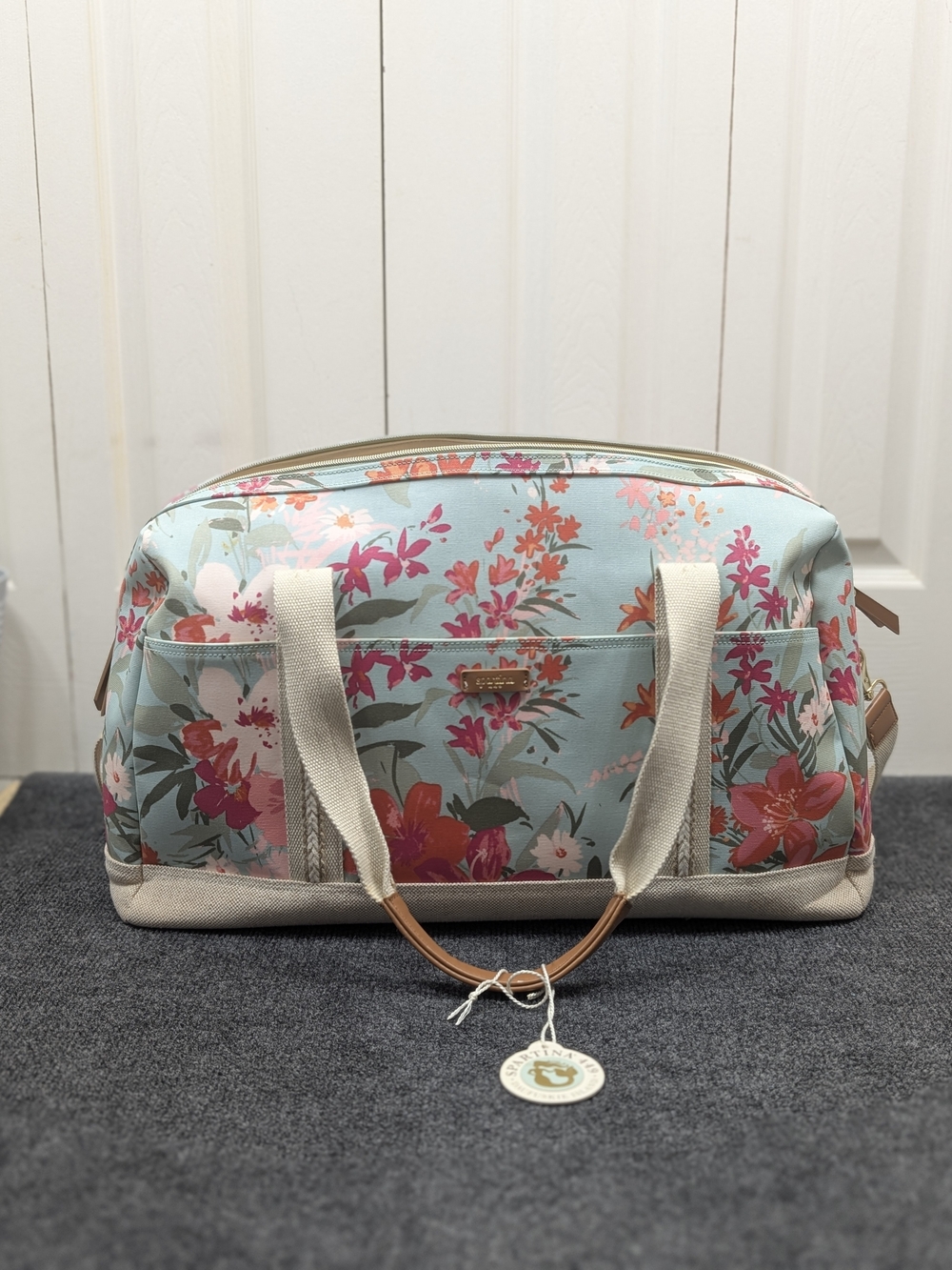 Spartina 449: Fiesta Duffle Bag - Alljoy Landing Sea Foam
